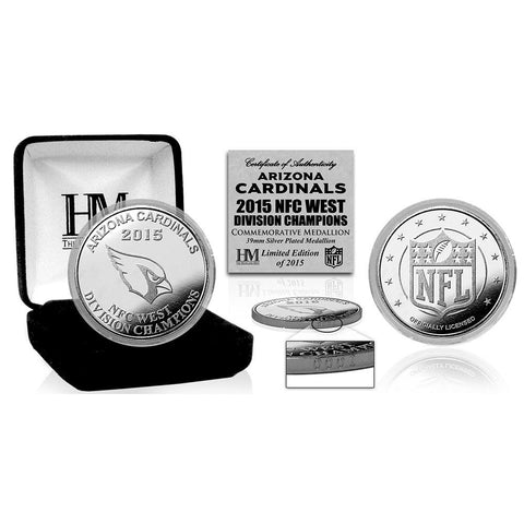 Arizona Cardinals 2015 NFC West Division Champions Silver Mint Coin