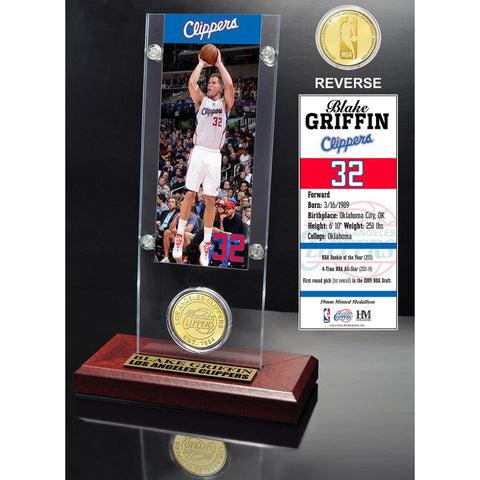 Blake Griffin Ticket & Bronze Coin Acrylic Desk Top