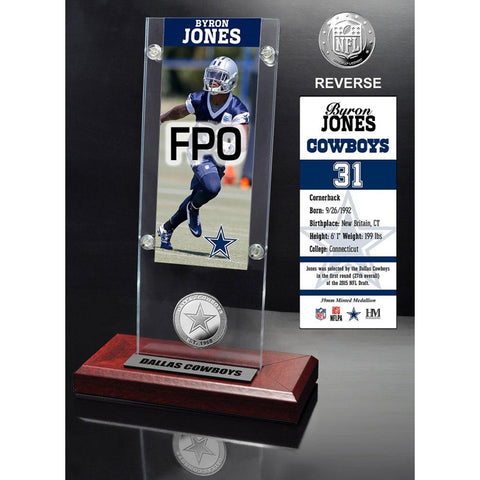 Byron Jones Ticket & Minted Coin Acrylic Desk Top