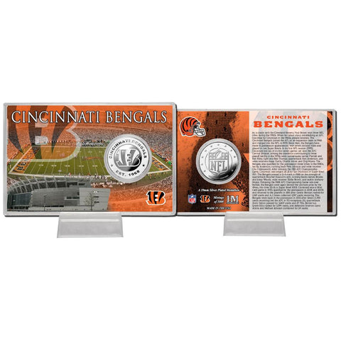 Cincinnati Bengals Silver Coin Card