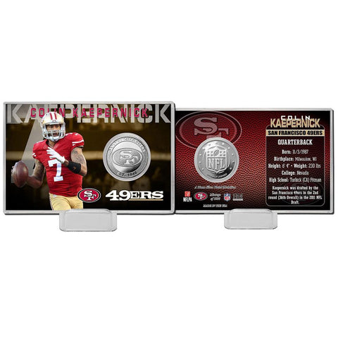 Colin Kaepernick Silver Coin Card