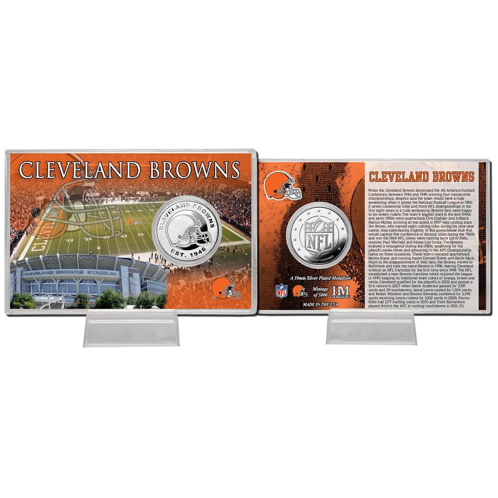 Cleveland Browns Silver Coin Card