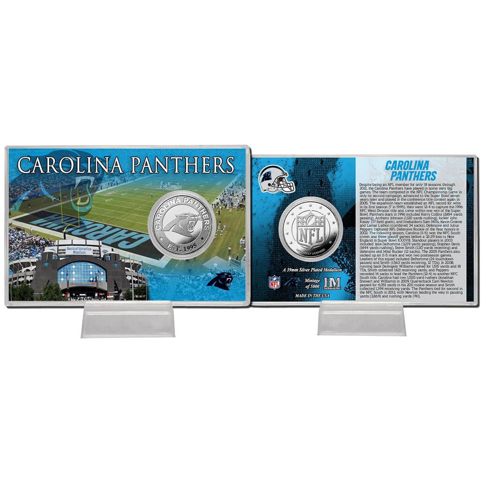 Carolina Panthers Silver Coin Card