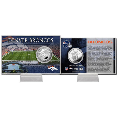 Denver Broncos Silver Coin Card