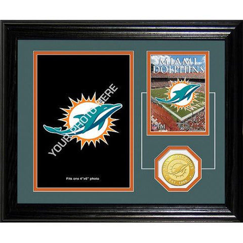 Miami Dolphins Framed Memories Desktop Photo Mint