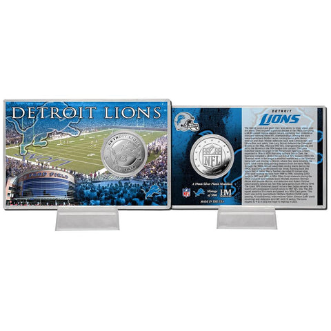 Detroit Lions Silver Coin Card