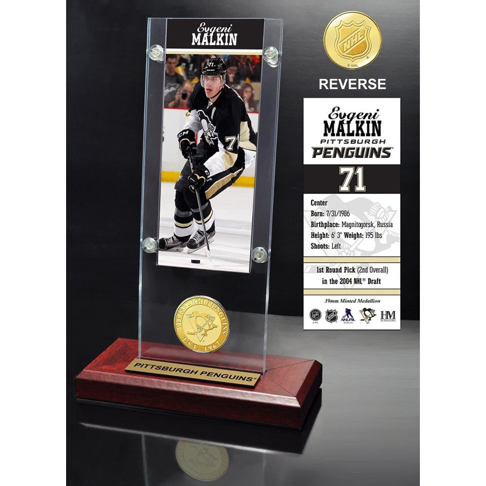 Evgeni Malkin Ticket & Bronze Coin Acrylic Desk Top