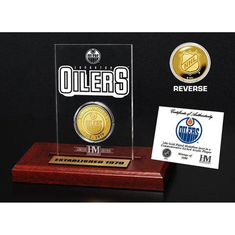 Edmonton Oilers Etched Acrylic Desktop