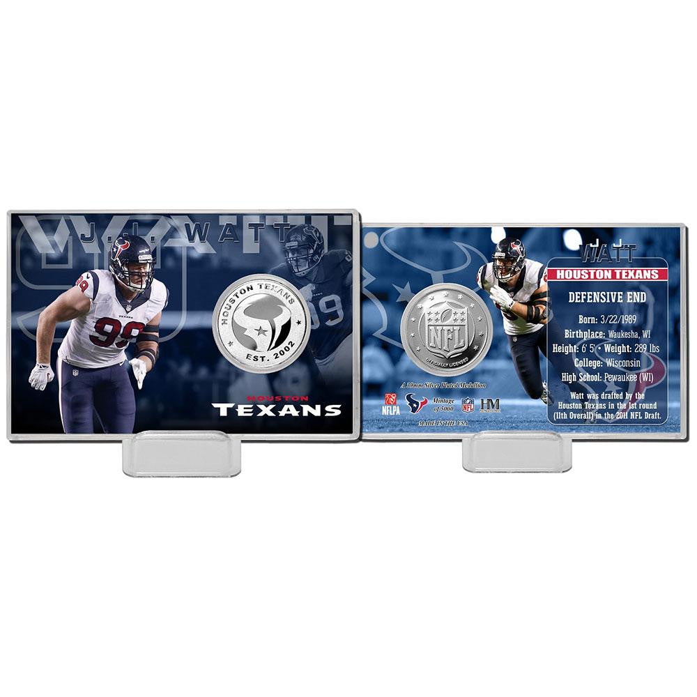 J.J. Watt Silver Coin Card