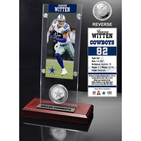 Jason Witten Ticket & Minted Coin Acrylic Desk Top