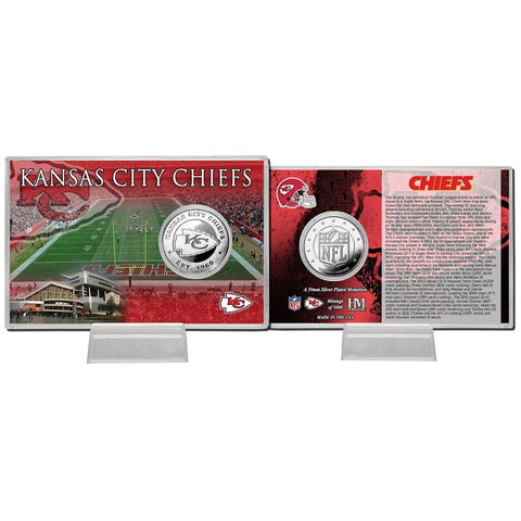 Kansas City Chiefs Silver Coin Card