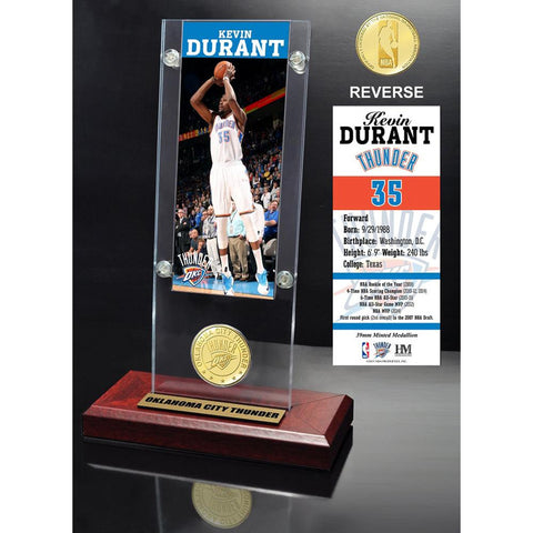 Kevin Durant Ticket & Bronze Coin Desktop Acrylic