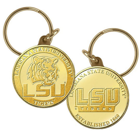 Louisiana State University Bronze Coin Keychain