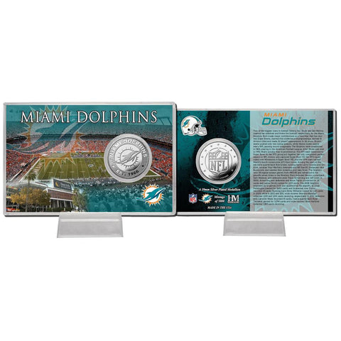 Miami Dolphins Silver Coin Card