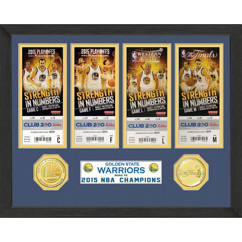 Golden State Warriors 2015 NBA Finals Champions Ticket Collection