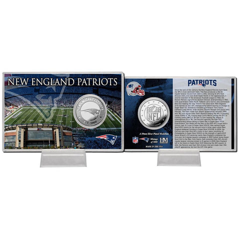 New England Patriots Silver Coin Card