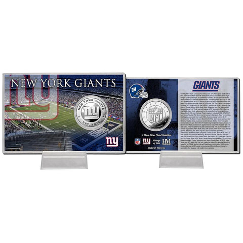 New York Giants Silver Coin Card