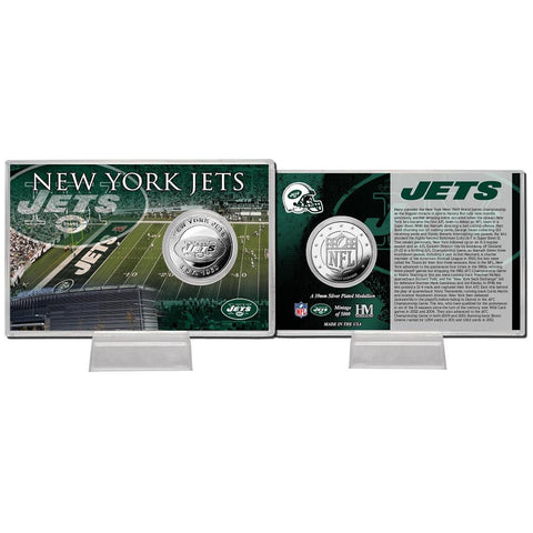 New York Jets Silver Coin Card