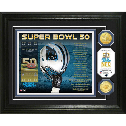 Carolina Panthers Super Bowl 50 Bronze Coin Photo Mint