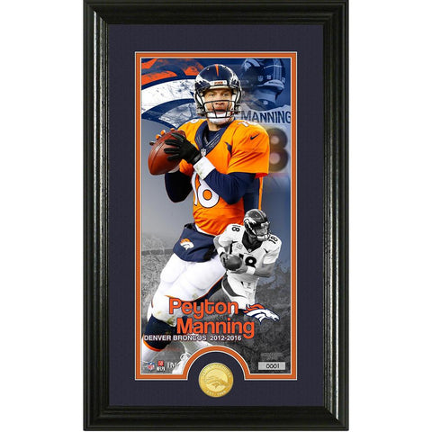 Peyton Manning Broncos Career Supreme Bronze Coin Photo Mint