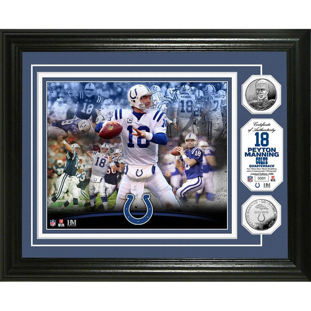 Peyton Manning Colts Career Silver Coin Photo Mint