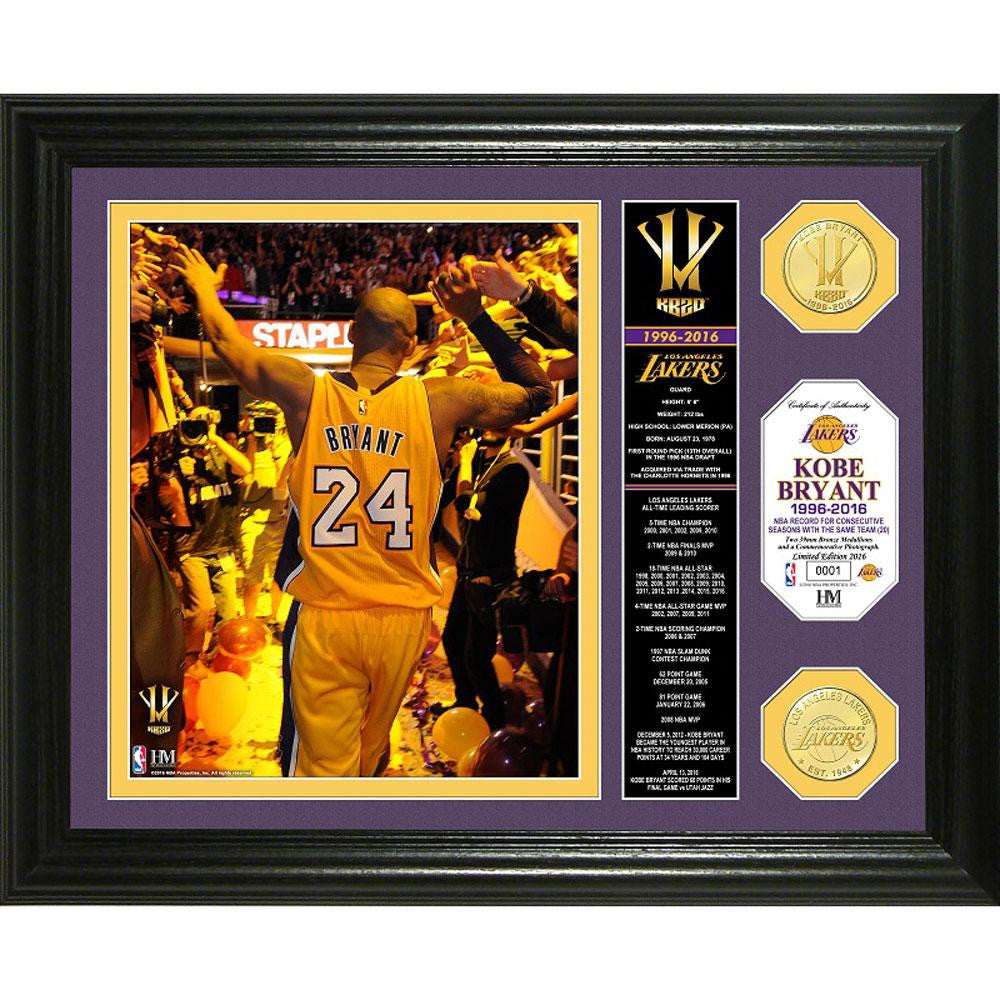 Kobe Bryant Final Season Banner Bronze Coin Photo Mint