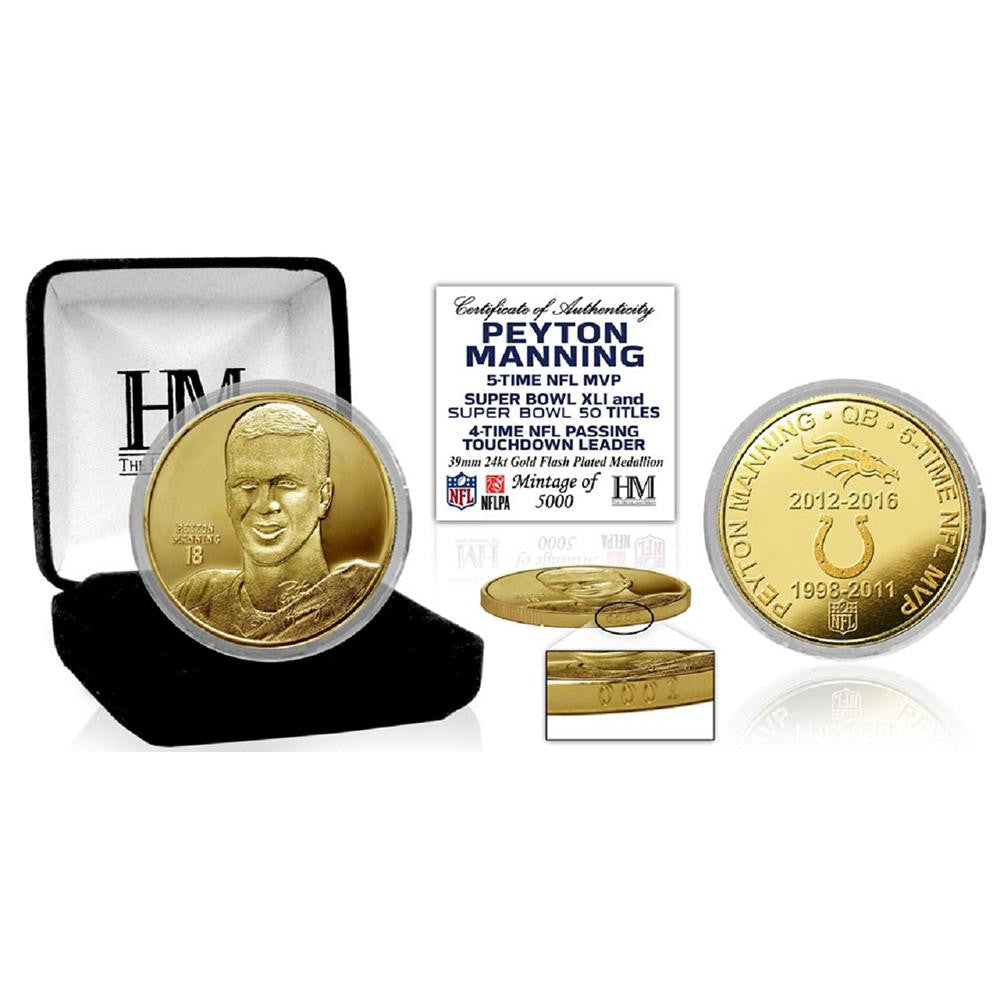 Peyton Manning Retirement Gold Mint Coin