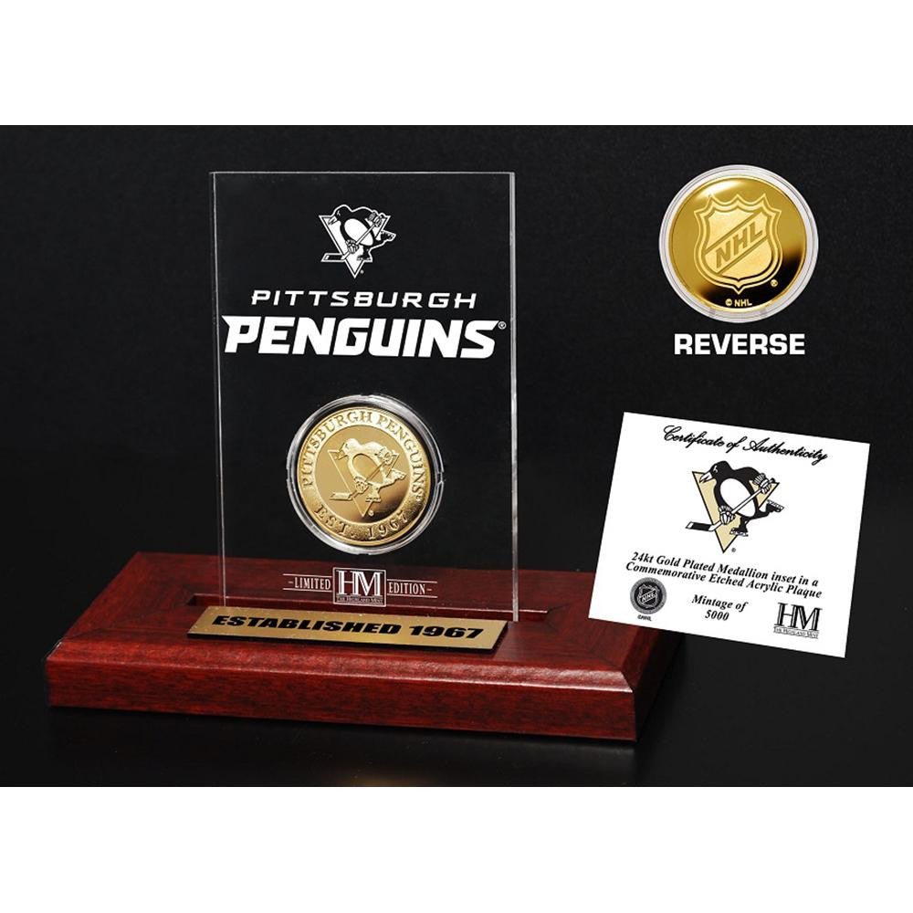 Pittsburgh Penguins Etched Acrylic Desktop