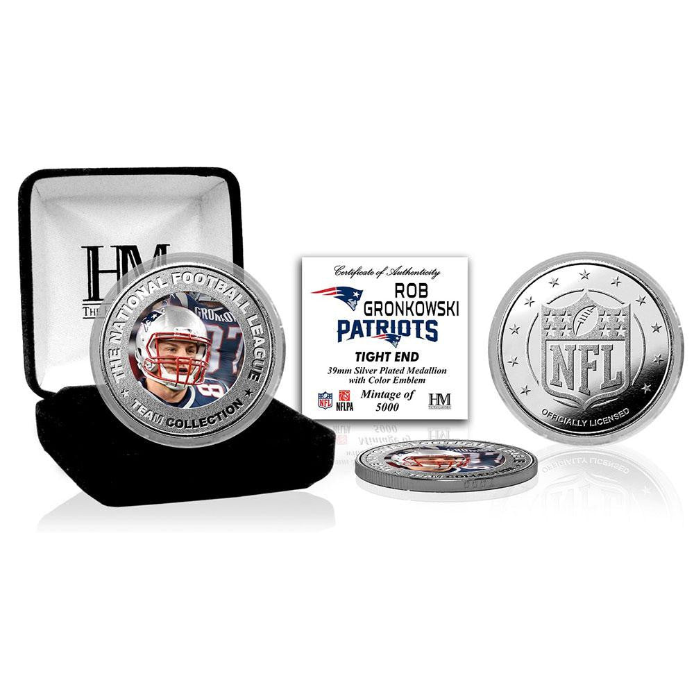 Rob Gronkowski Silver Color Coin