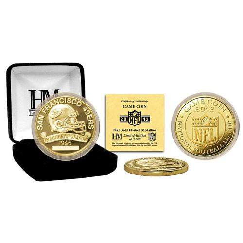 San Francisco 49ers 2012 Gold Game Coin