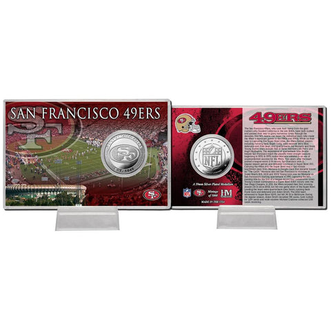 San Francisco 49ers Silver Coin Card