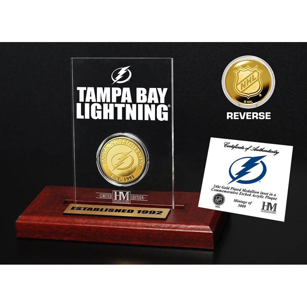 Tampa Bay Lightning Etched Acrylic Desktop