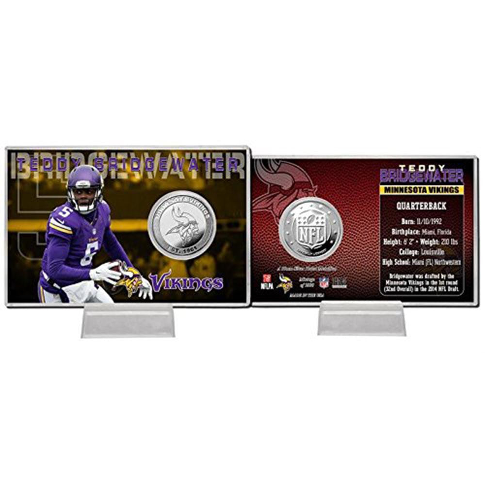 Teddy Bridgewater Silver Coin Card