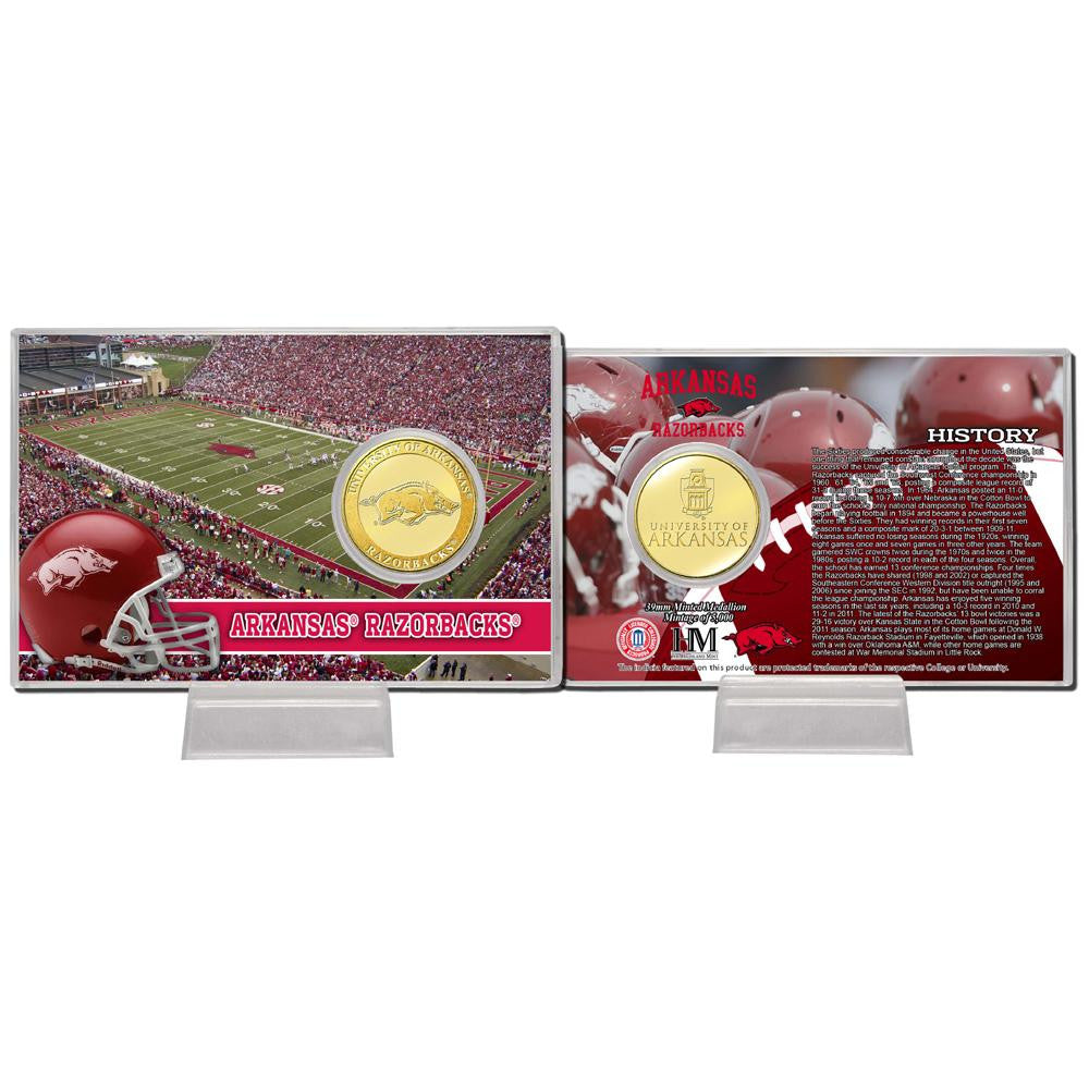 University of Arkansas Bronze Coin Card