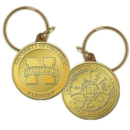 University of Nebraska Bronze Coin Keychain