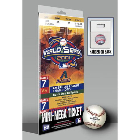 2001 World Series Mini-Mega Ticket - Arizona Diamondbacks