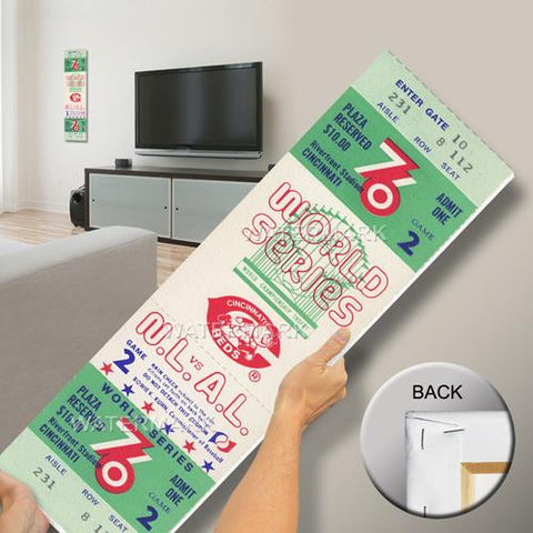 1976 World Series Mega Ticket - Cincinnati Reds