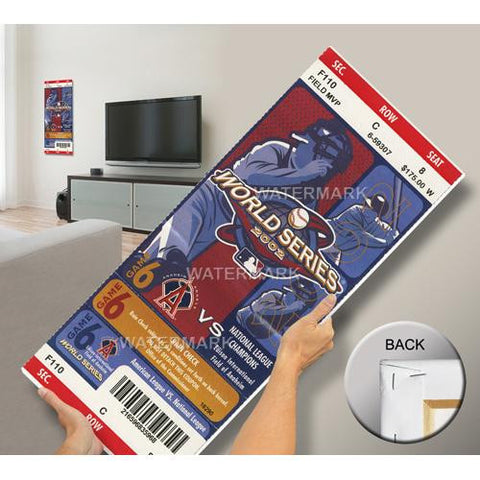 2002 World Series Mega Ticket - Anaheim Angels