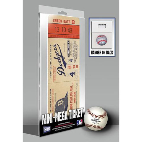 1955 World Series Mini-Mega Ticket - Brooklyn Dodgers