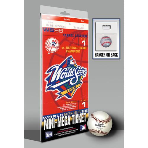 1998 World Series Mini-Mega Ticket - New York Yankees