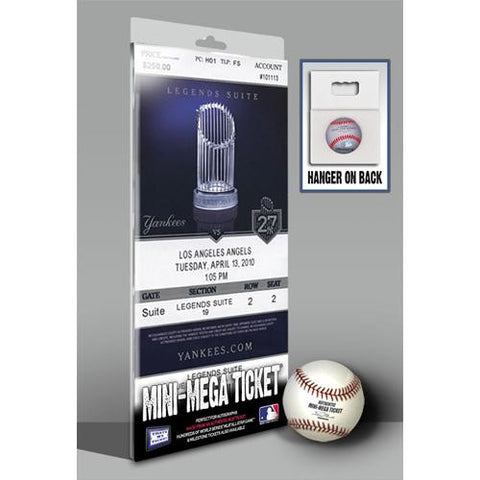 Yankees 2010 Opening Day - Banner Raising Mini-Mega Ticket - New York Yankees