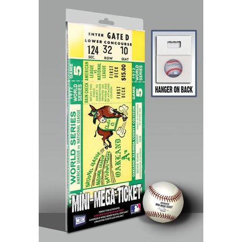 1972 World Series Mini-Mega Ticket - Oakland Athletics