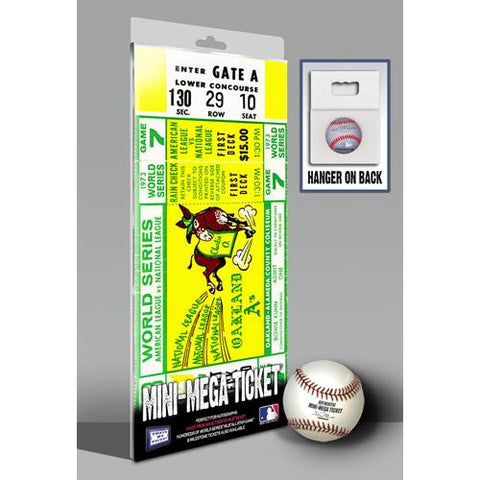 1973 World Series Mini-Mega Ticket - Oakland Athletics