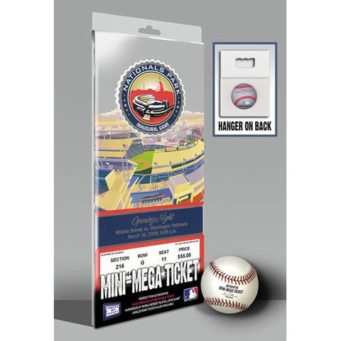 2008 Opening Day Mini-Mega Ticket  - Washington Nationals