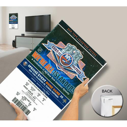 Core of the Four' New York Islanders 25th Anniversary Mega Ticket