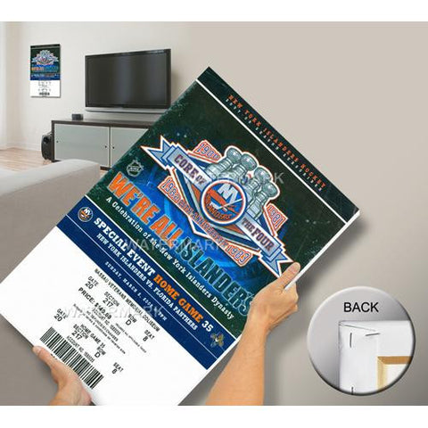 Core of the Four' New York Islanders 25th Anniversary Mega Ticket