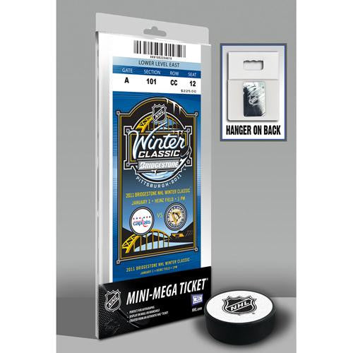 2011 NHL Winter Classic Mini-Mega Ticket - Capitals vs Penguins