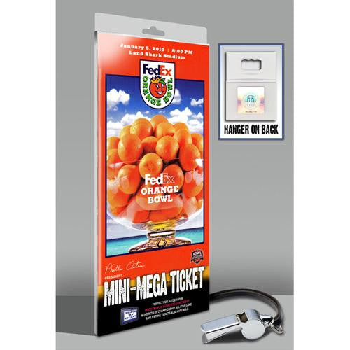 2010 Orange Bowl Mini-Mega Ticket - Georgia Tech vs Iowa