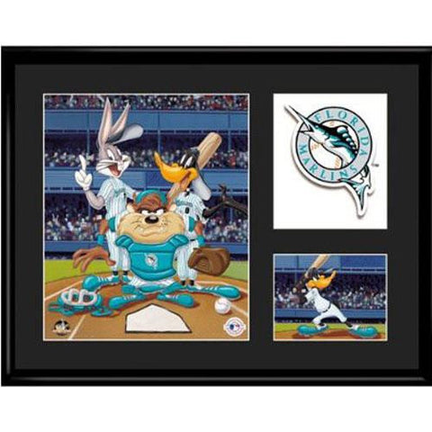 Florida Marlins MLB Limited Edition Lithograph Featuring The Looney Tunes As Florida Marlins