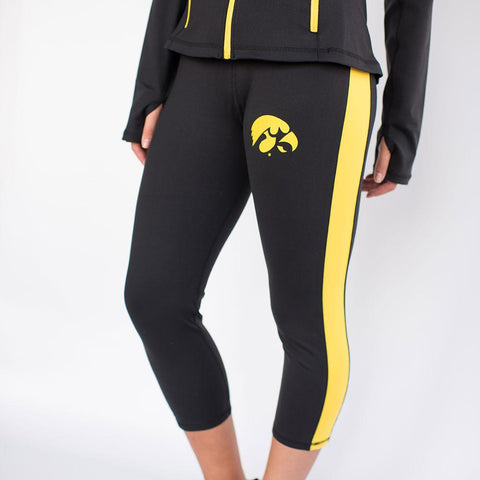 Iowa Hawkeyes NCAA Womens Yoga Pant (Black)